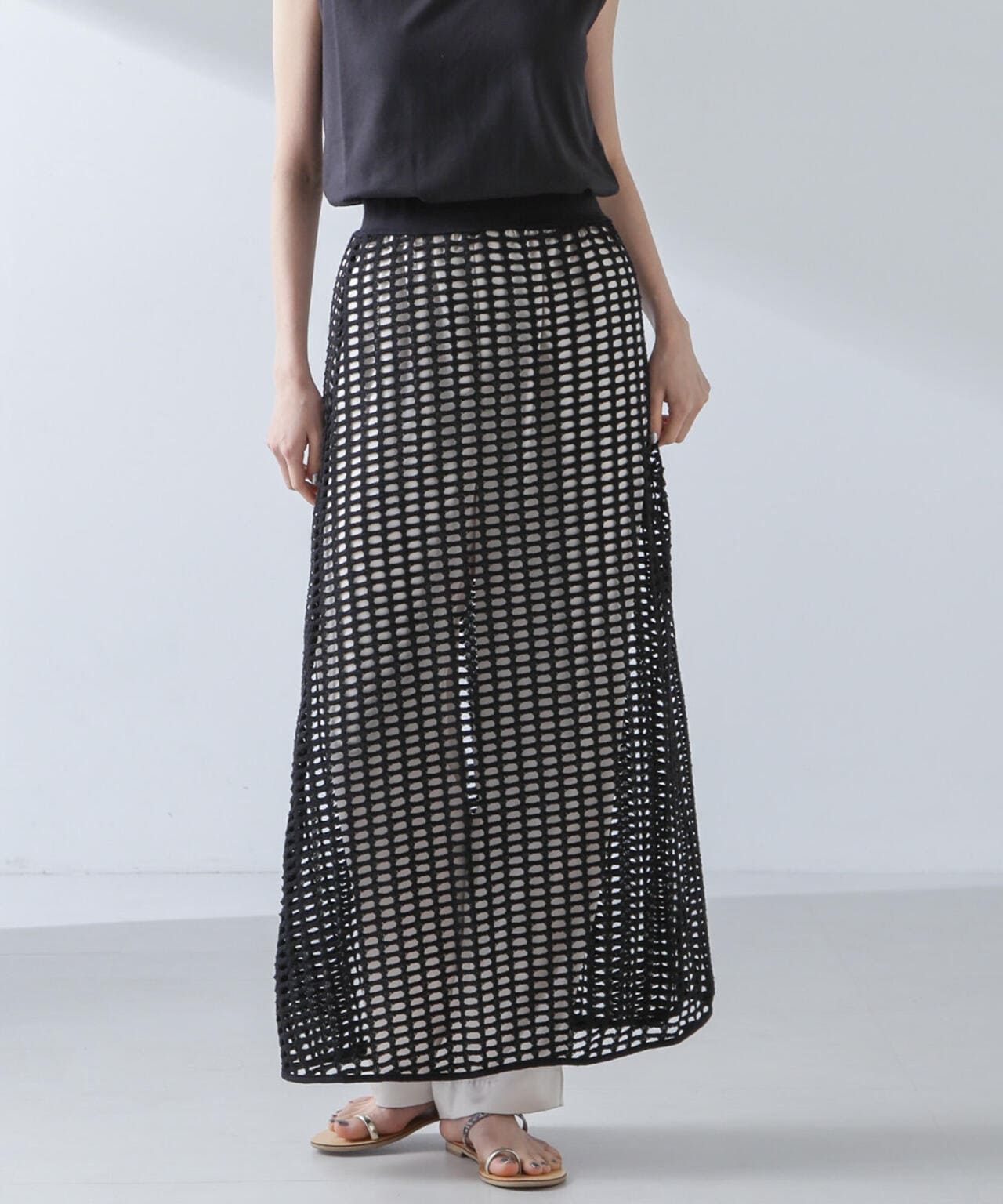 RITA ROW/Crochet straight long skirt 6714130008