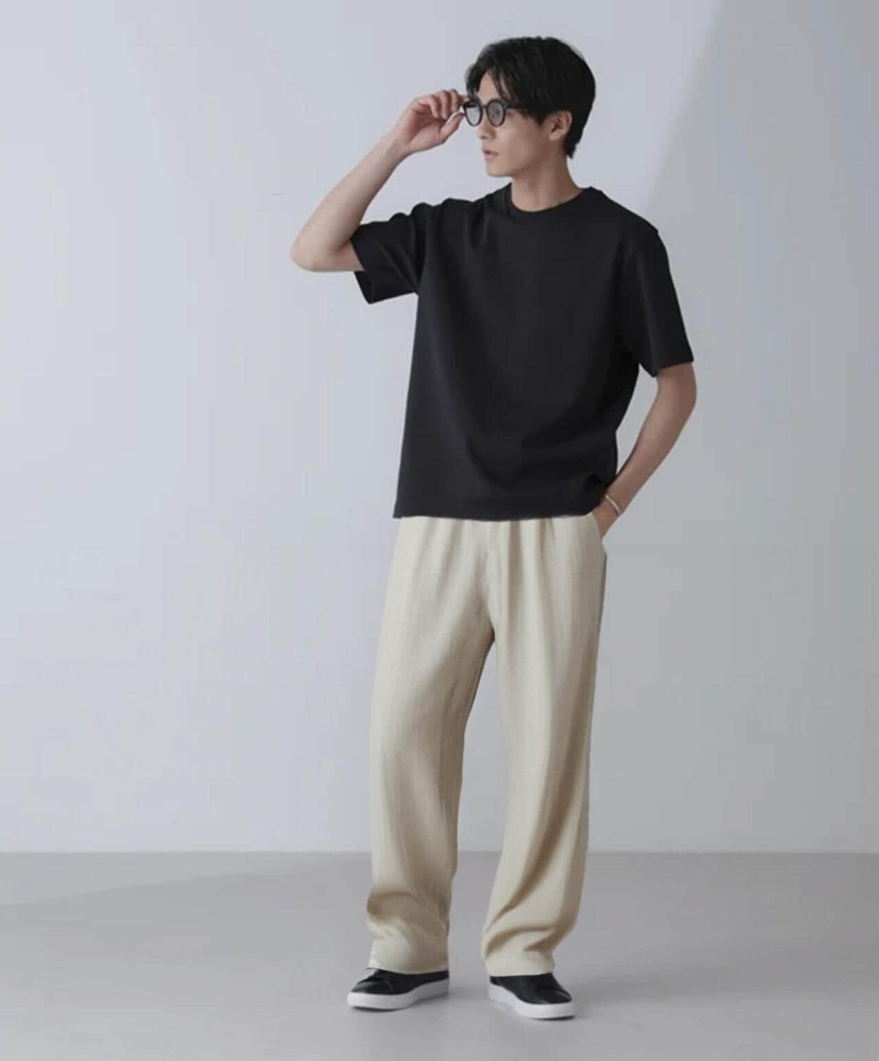 ダブルスムースクルーネックＴシャツ 半袖 6724124231