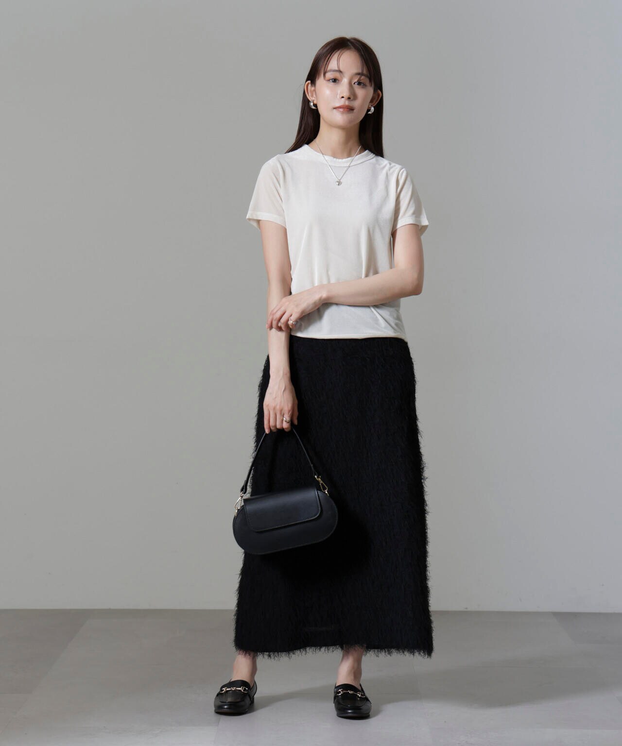シアーベロアコンパクトTシャツ washable 6694224302