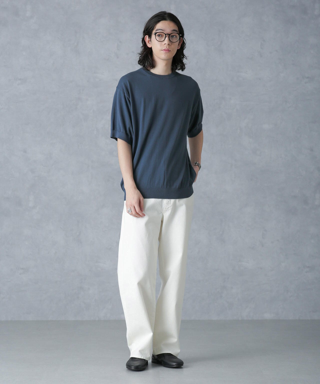 crepuscule/別注 S/S CREWNECK KNIT 6704122039