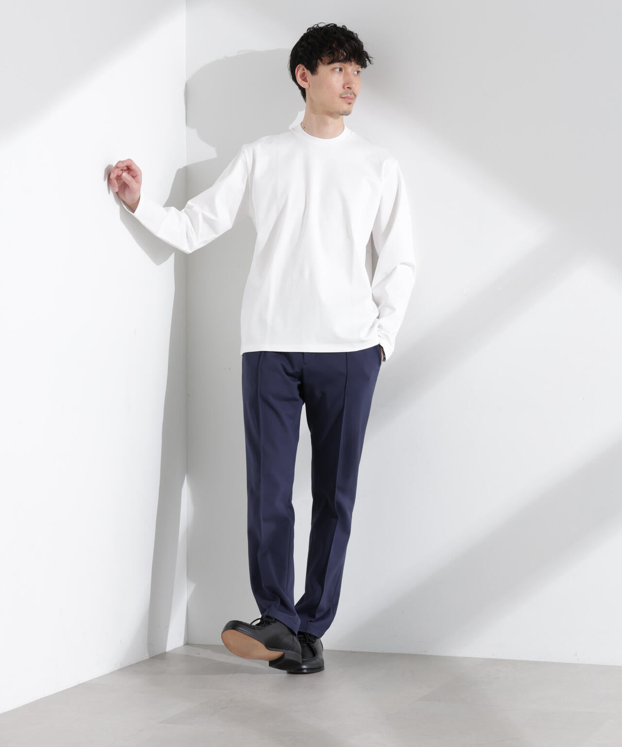 「N TROUSERS BASIC」TEXBRID(R)ポンチストレッチパンツ(セットアップ可) 6685129204