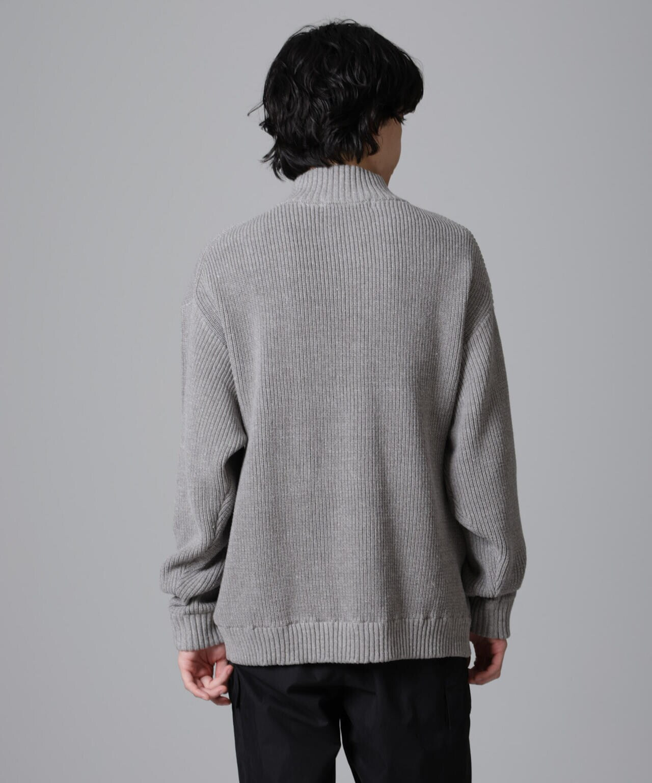 畔ニットハーフZIPプルオーバー 6724222221