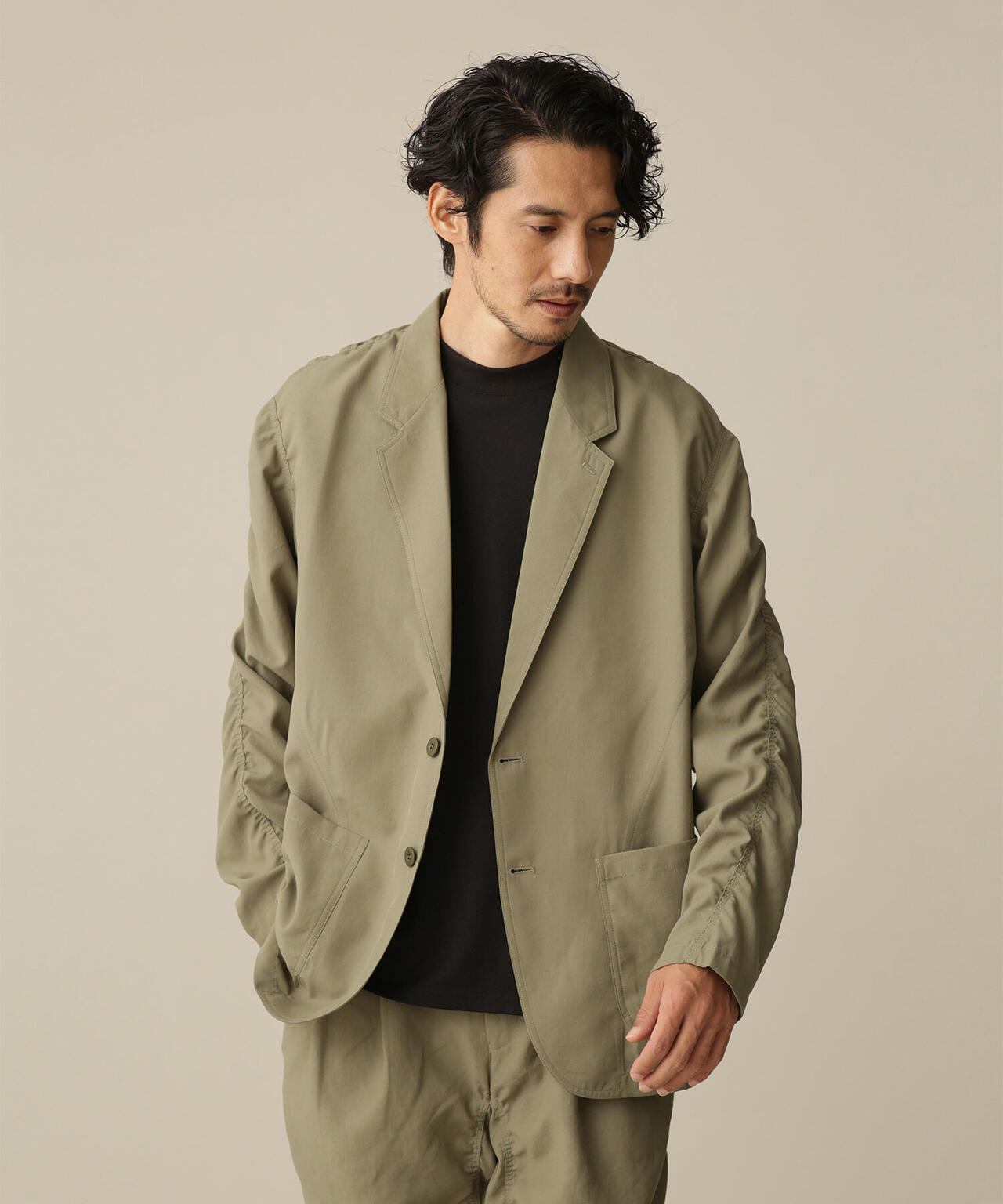 LB.03/KOMATSU ポリオックスパッカリングジャケット(セットアップ可) 