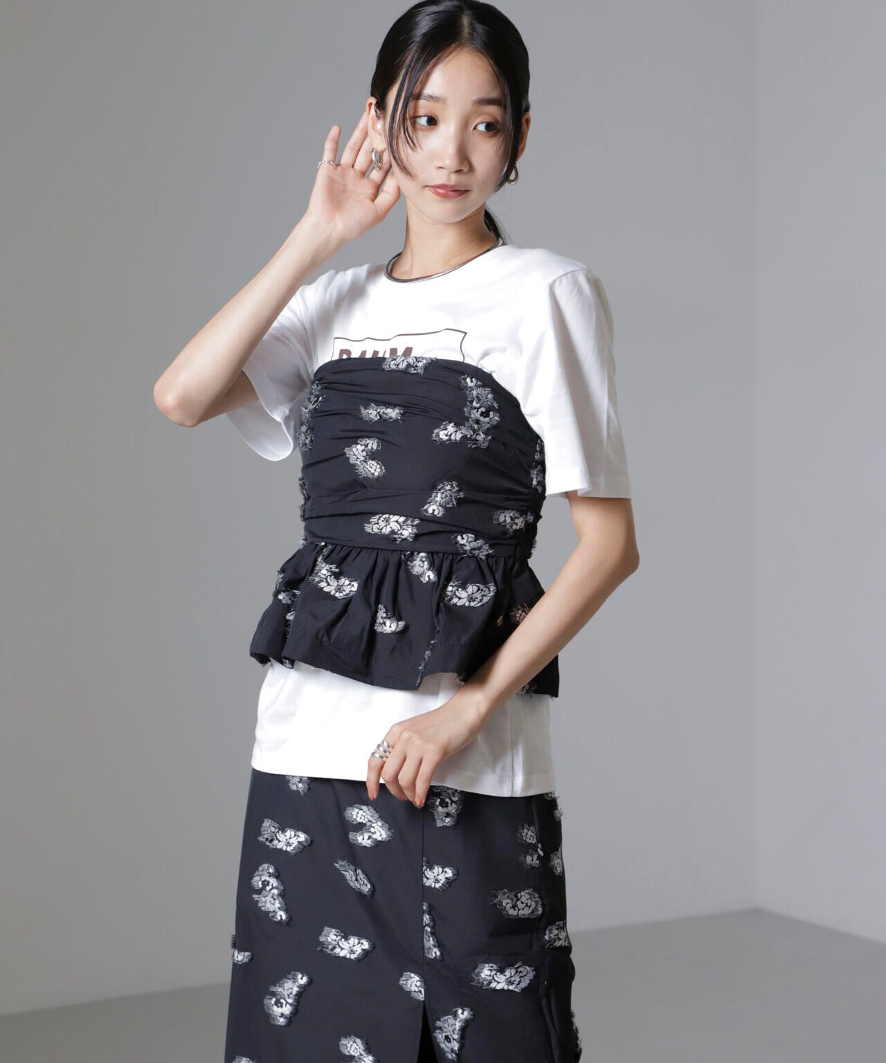 Baum und Pferdgarten/Flower Jacquard ビスチェ(セットアップ可) 6714225001