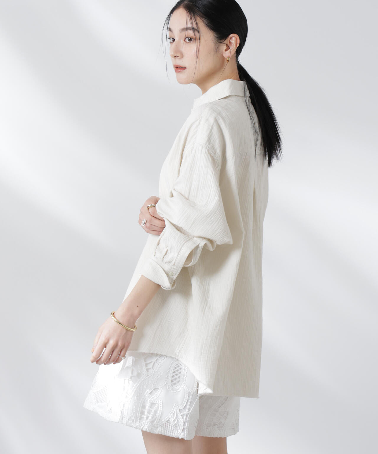 GREYCHORD/SANDY BIG オーバーサイズロングスリーブシャツ 6715120032