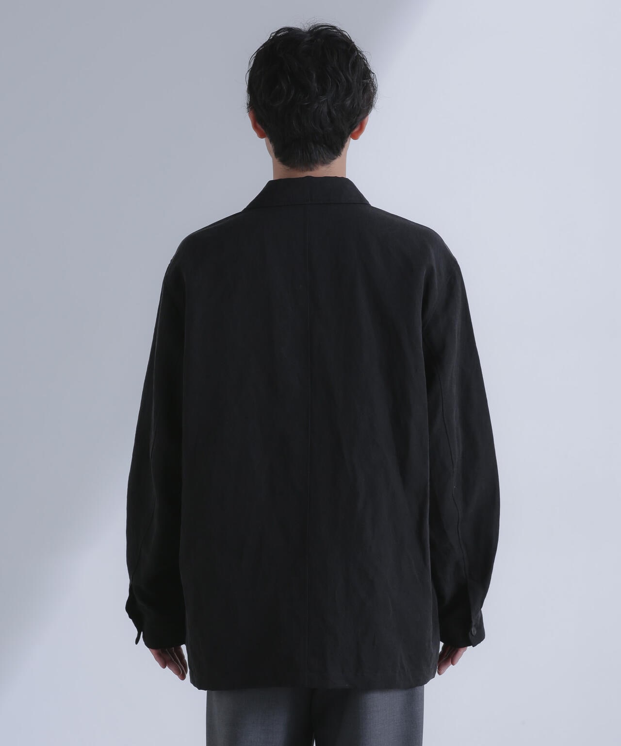 ATON/NIDOM SILK LINEN CPO SHIRT 6704112018