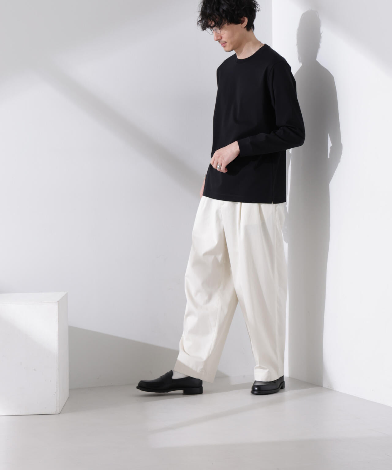 アンチスメル クルーネックTシャツ 長袖 6725123205
