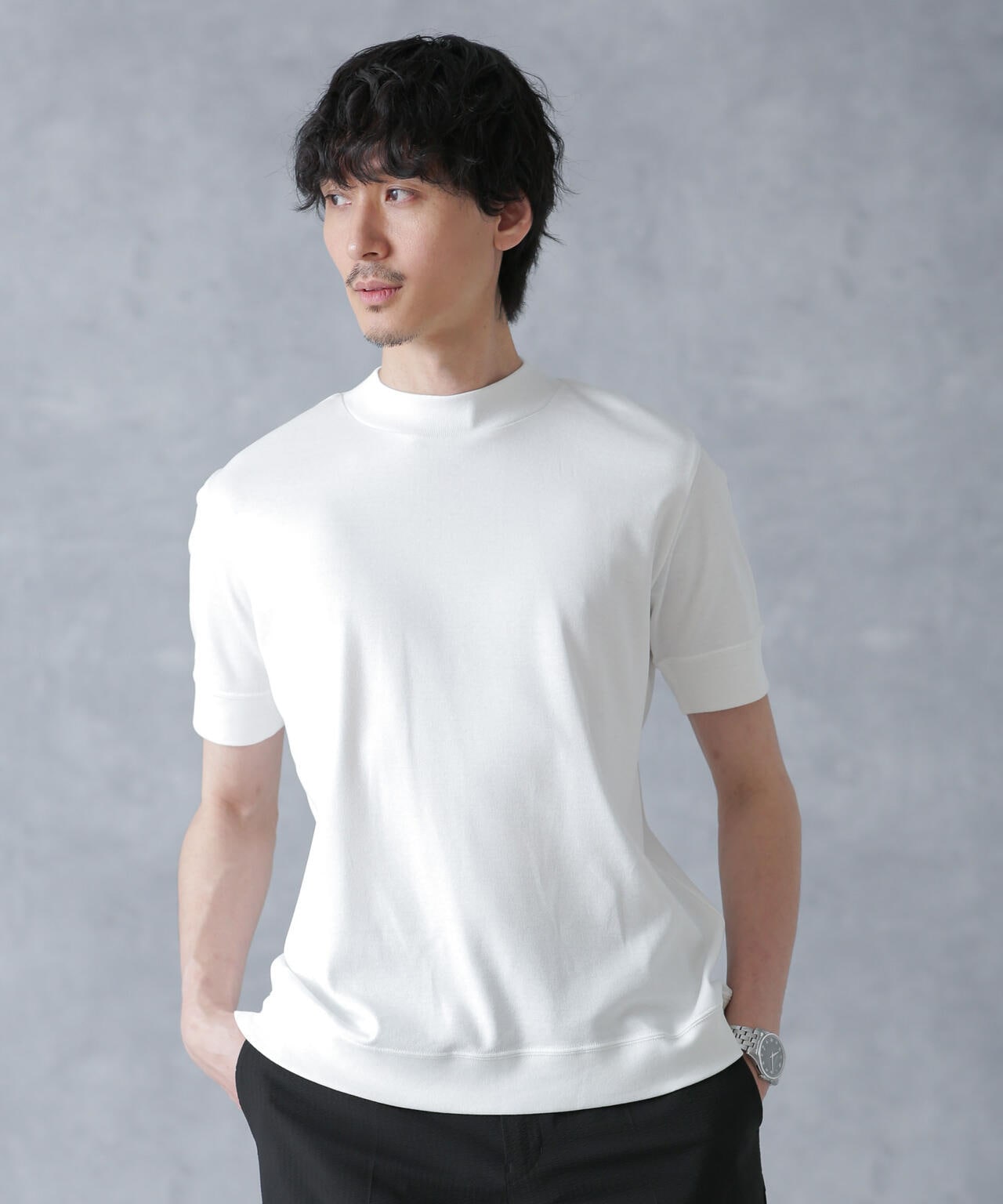 FORMAL JERSEY 」 モックネック カットソー 半袖