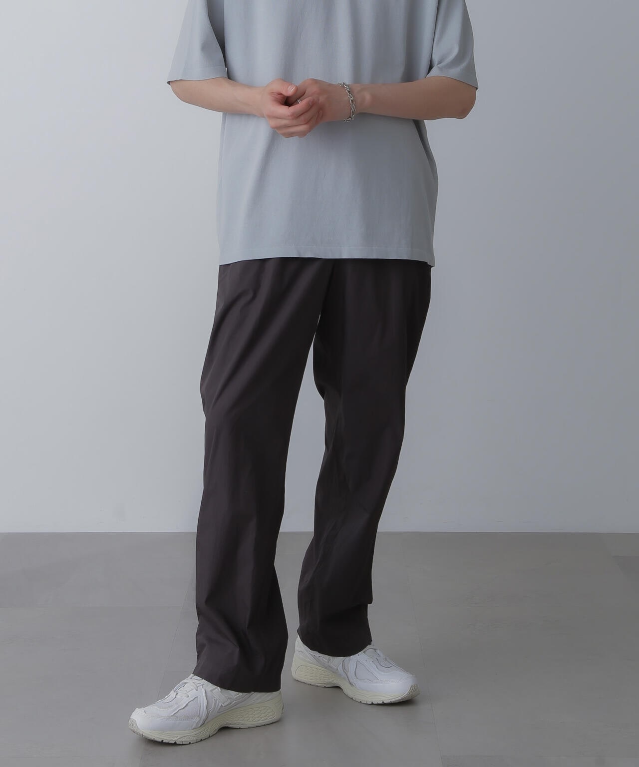 ATON / COTTON LAWN WIDE EASY PANTS
