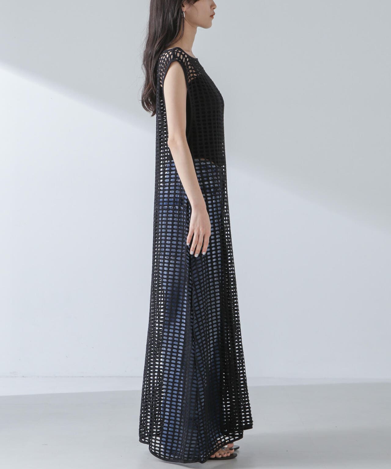 RITA ROW/Crochet straight long dress 6714119035