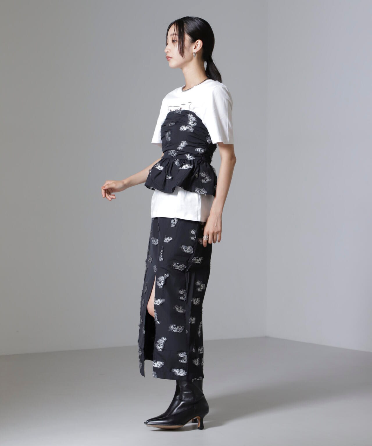 Baum und Pferdgarten/Flower Jacquard ビスチェ(セットアップ可) 6714225001