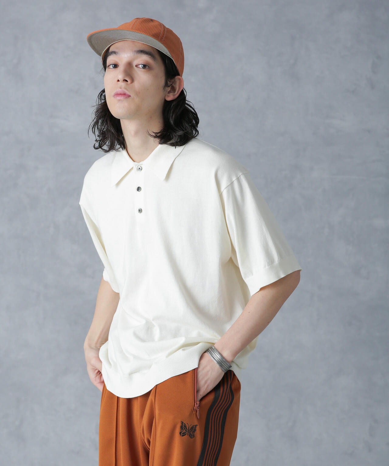 crepuscule/別注 S/S KNIT POLO 6704124027