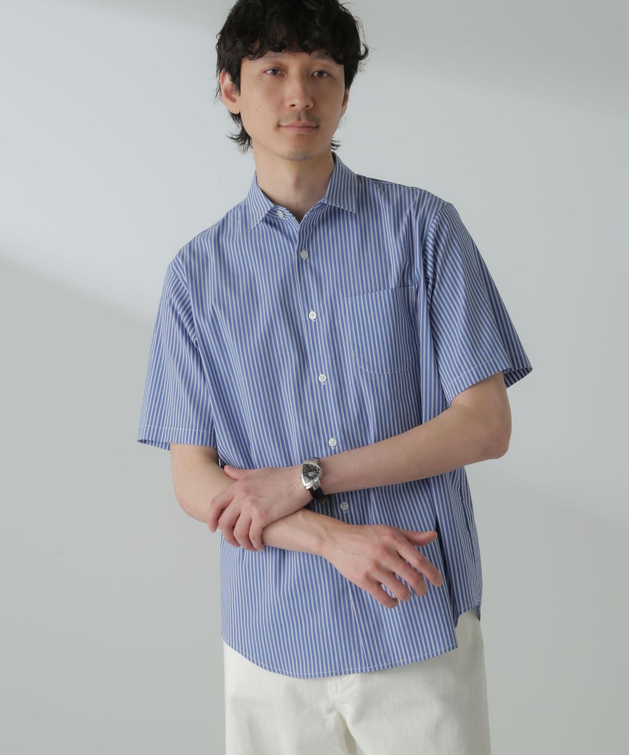 「ICE FLOW LINEN」バリエーションシャツ 半袖 6684121207