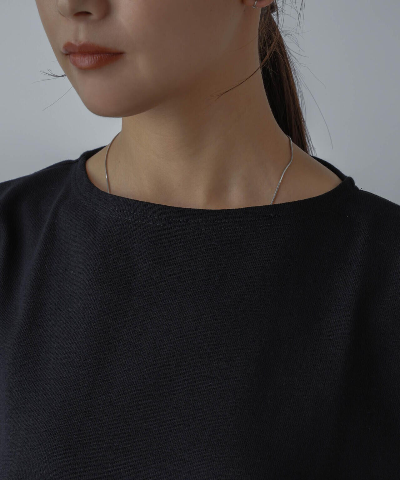 ORCIVAL/ロングスリット スリーブレス ボートネック PO 6714124035
