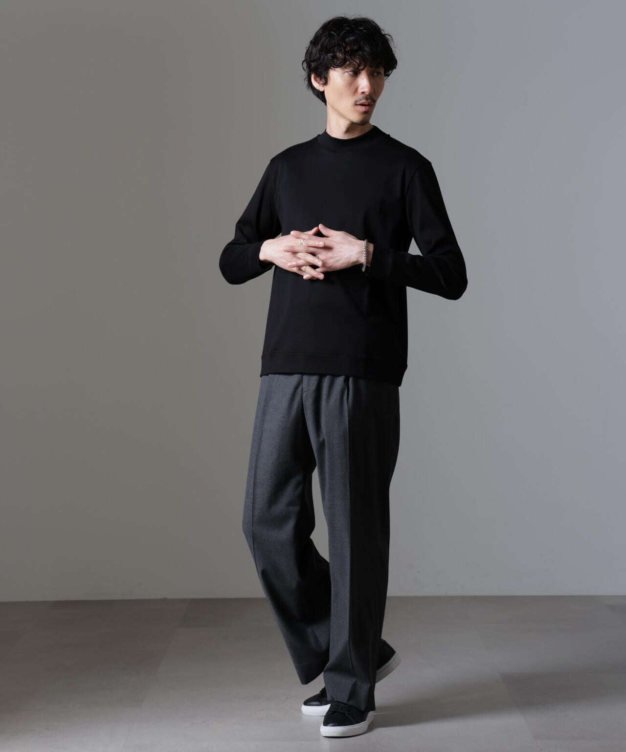｢FORMAL JERSEY｣モックネックカットソー長袖 6684223216