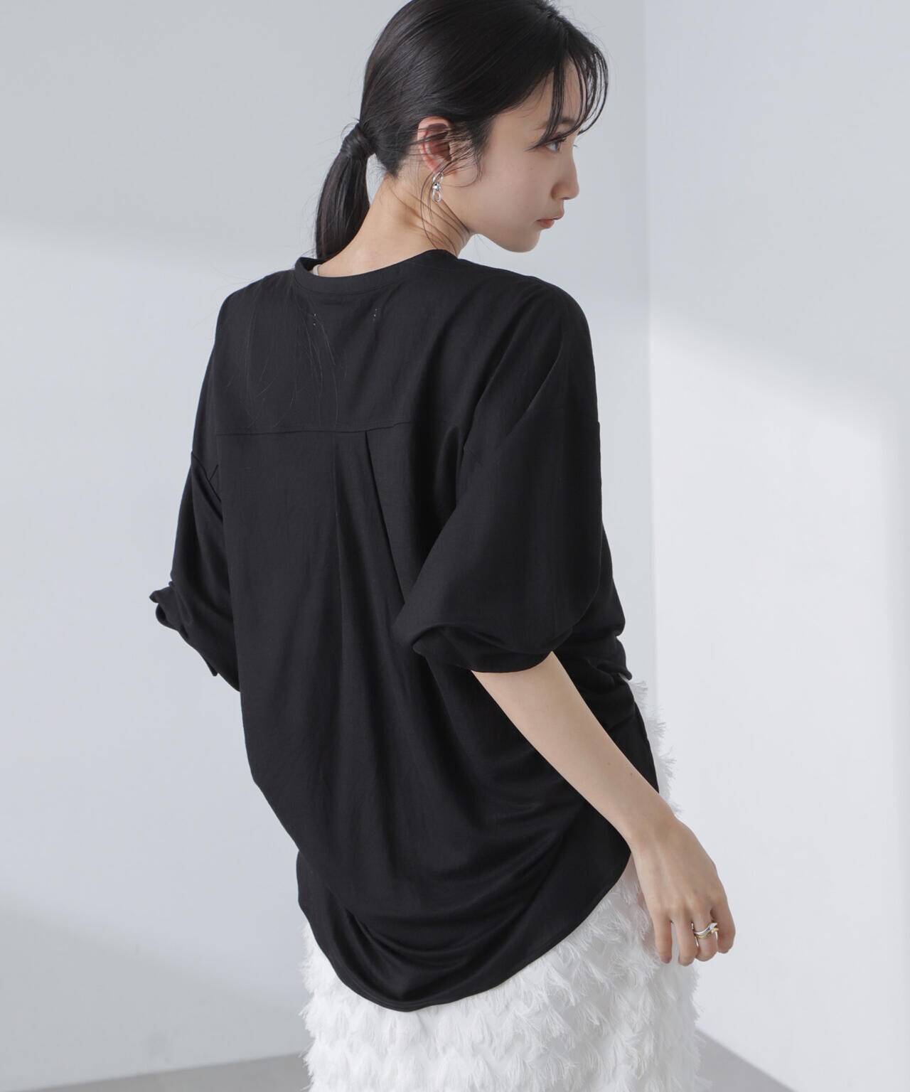 シアーカットワイドシャツ 6734123314