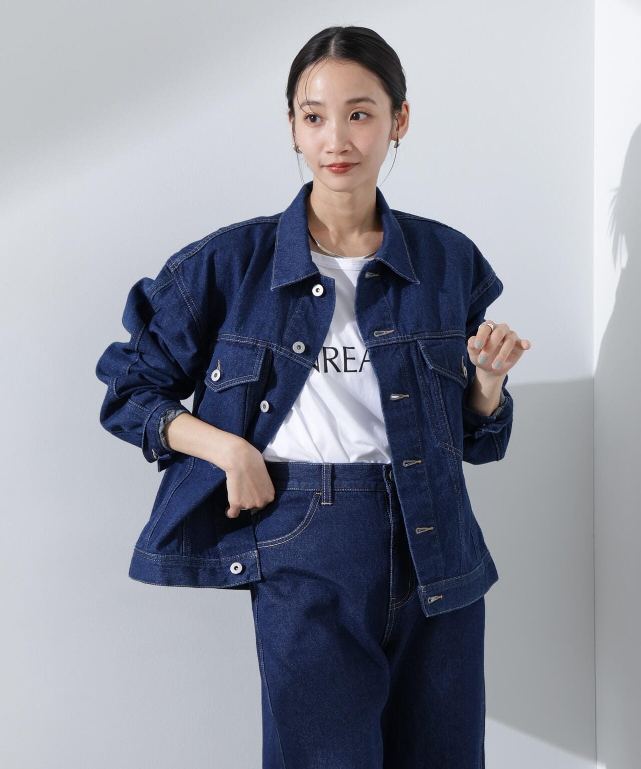 WEB限定/ワイドシルエットデニムジャケット