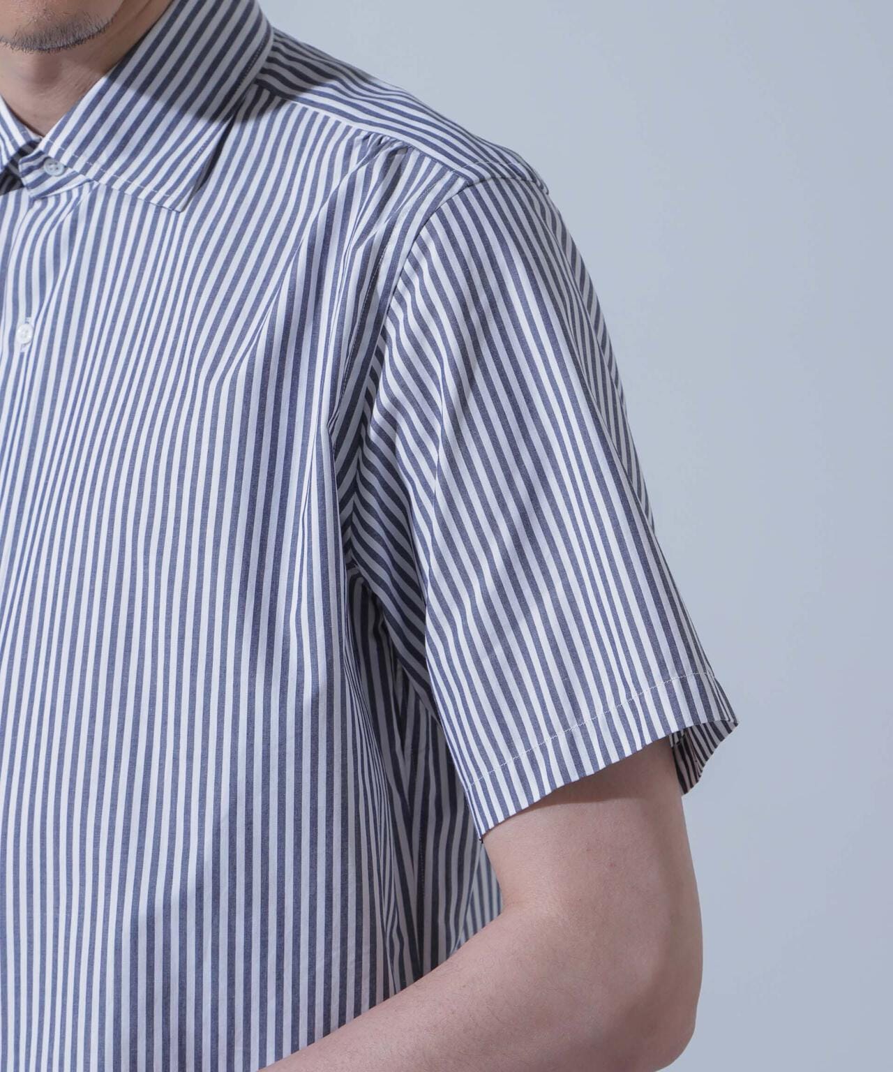 「N SHIRTS」AntiSoaked(R)汗染み防止セミワイドカラーシャツ半袖 6684121208