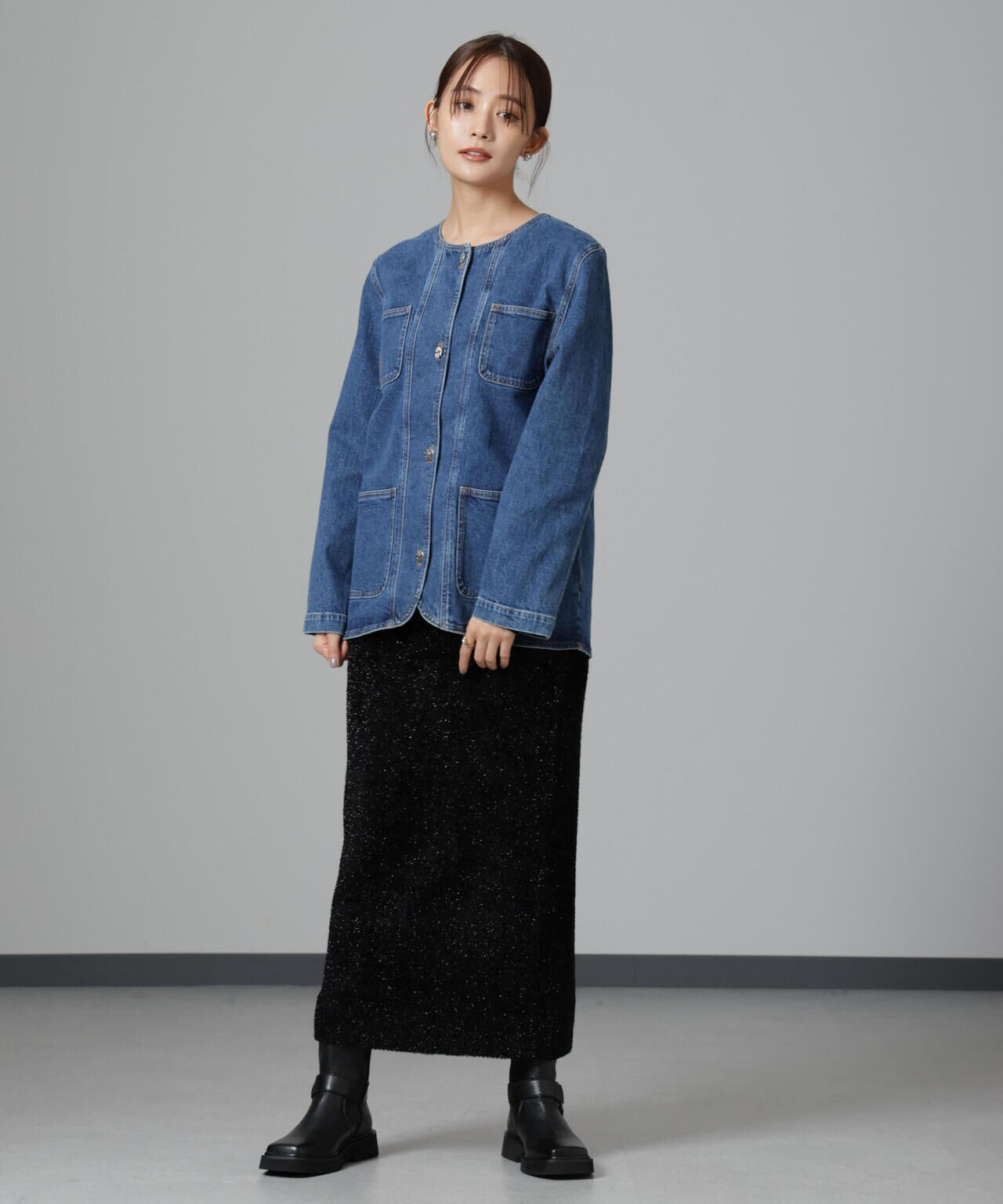BAUM UND PFERDGARTEN/Organic Denim ジャケット 6714216007
