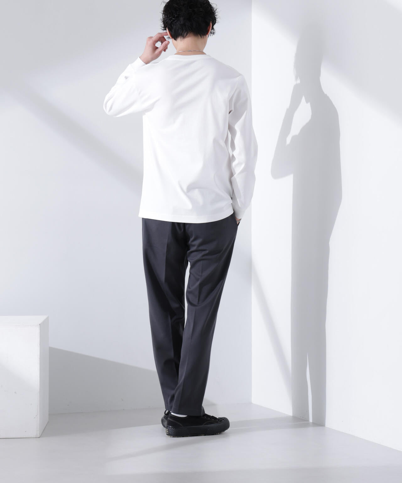 アンチスメル クルーネックTシャツ 長袖 6725123205