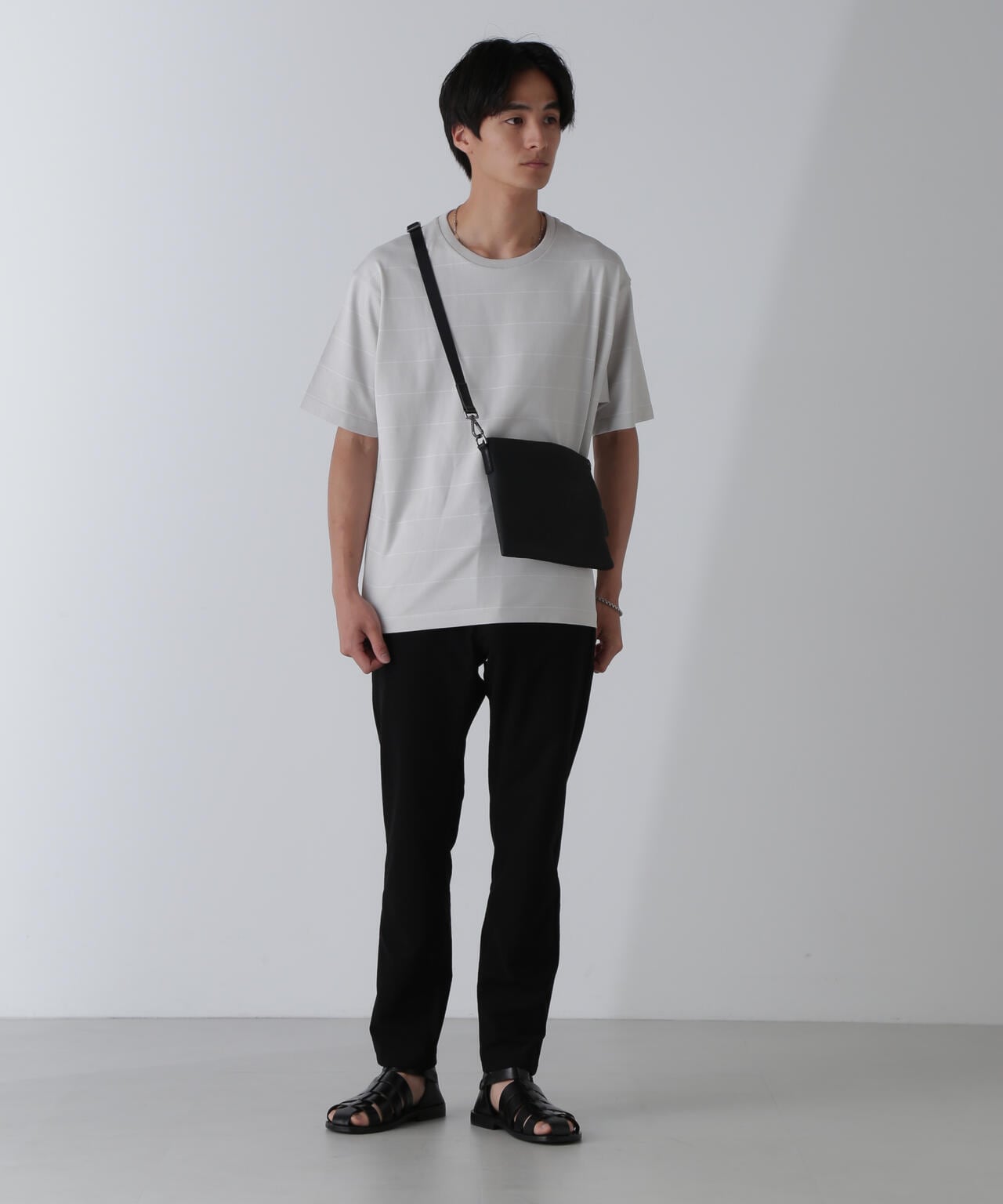 リラックスボーダーTシャツ 半袖 6724224220