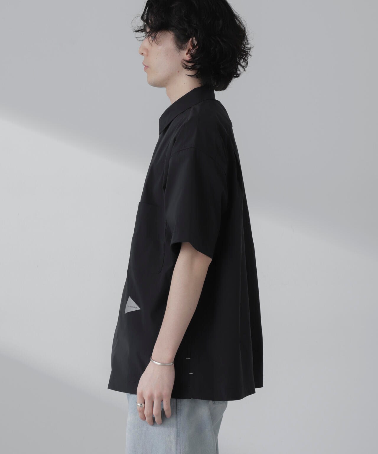and wander / UV cut stretch SS shirt and wander / UV cut stretch SS shirt