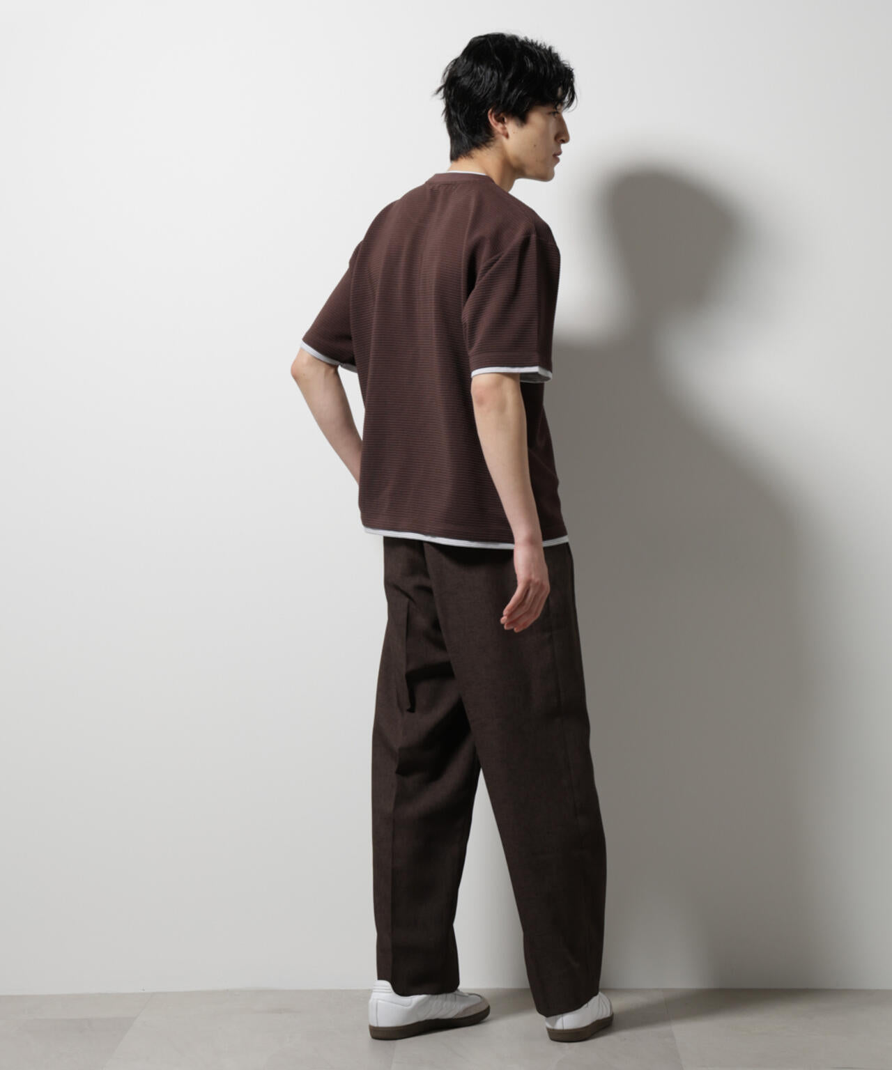 ガーターフェイクレイヤードTシャツ 半袖 6725124236
