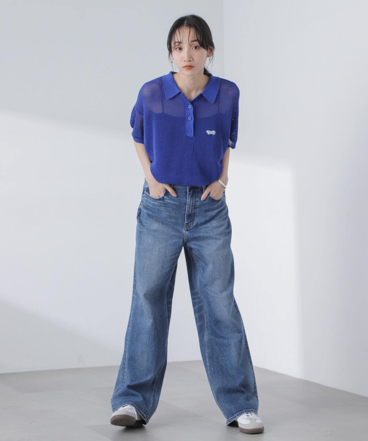 PENNEYS / PENNEYS 別注 TheFOX メッシュ ポロ ニット