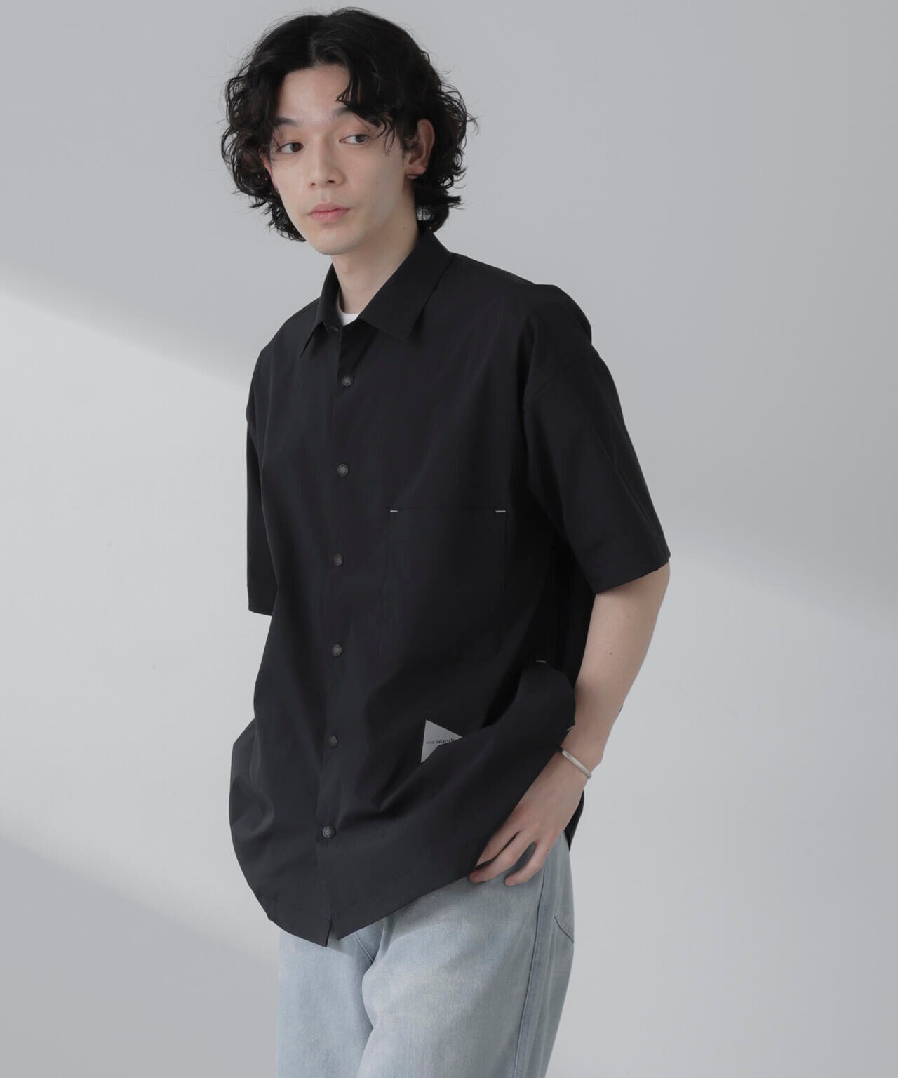 CO｜スタンドカラー半袖シャツワンピース
