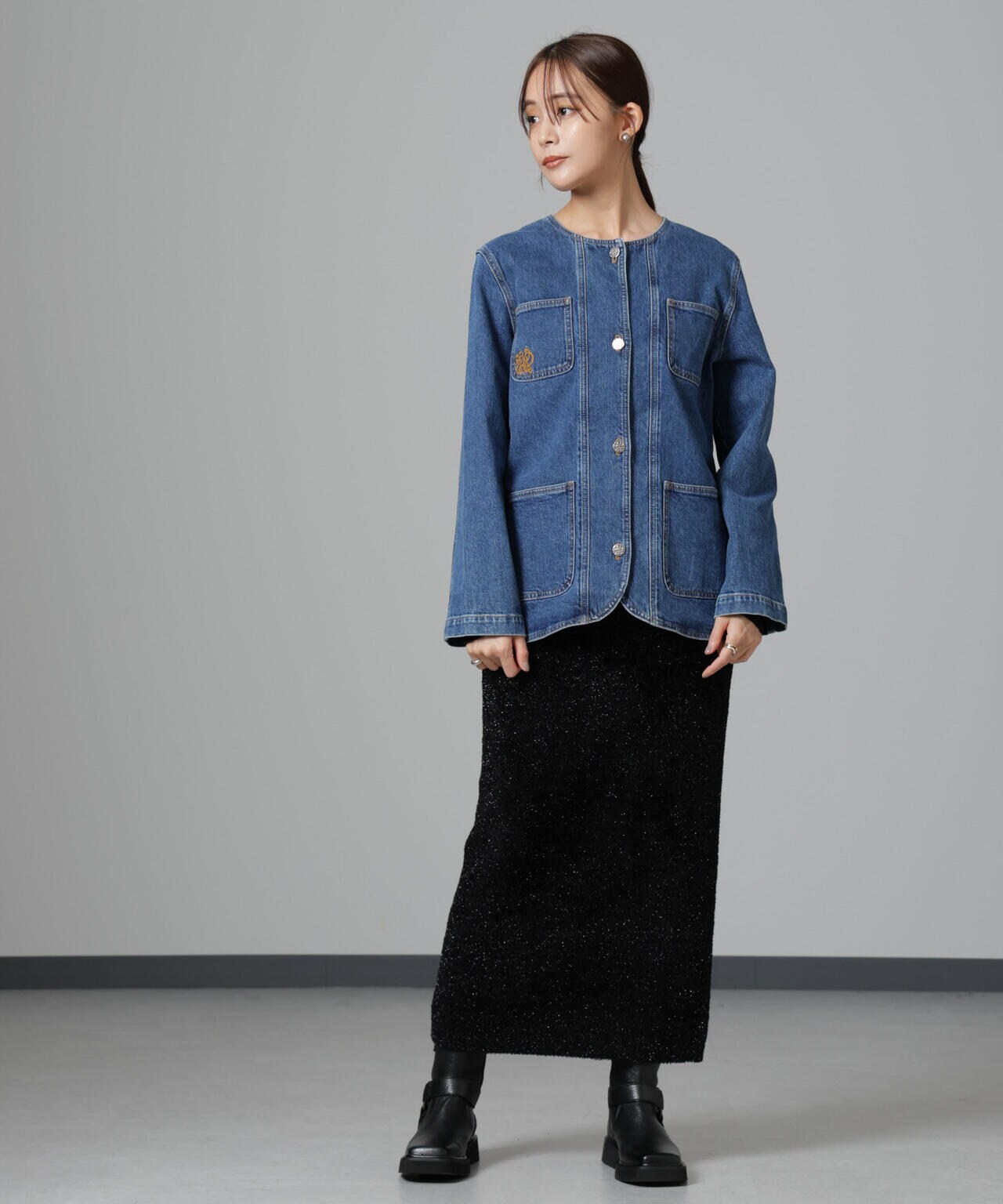 BAUM UND PFERDGARTEN/Organic Denim ジャケット 6714216007