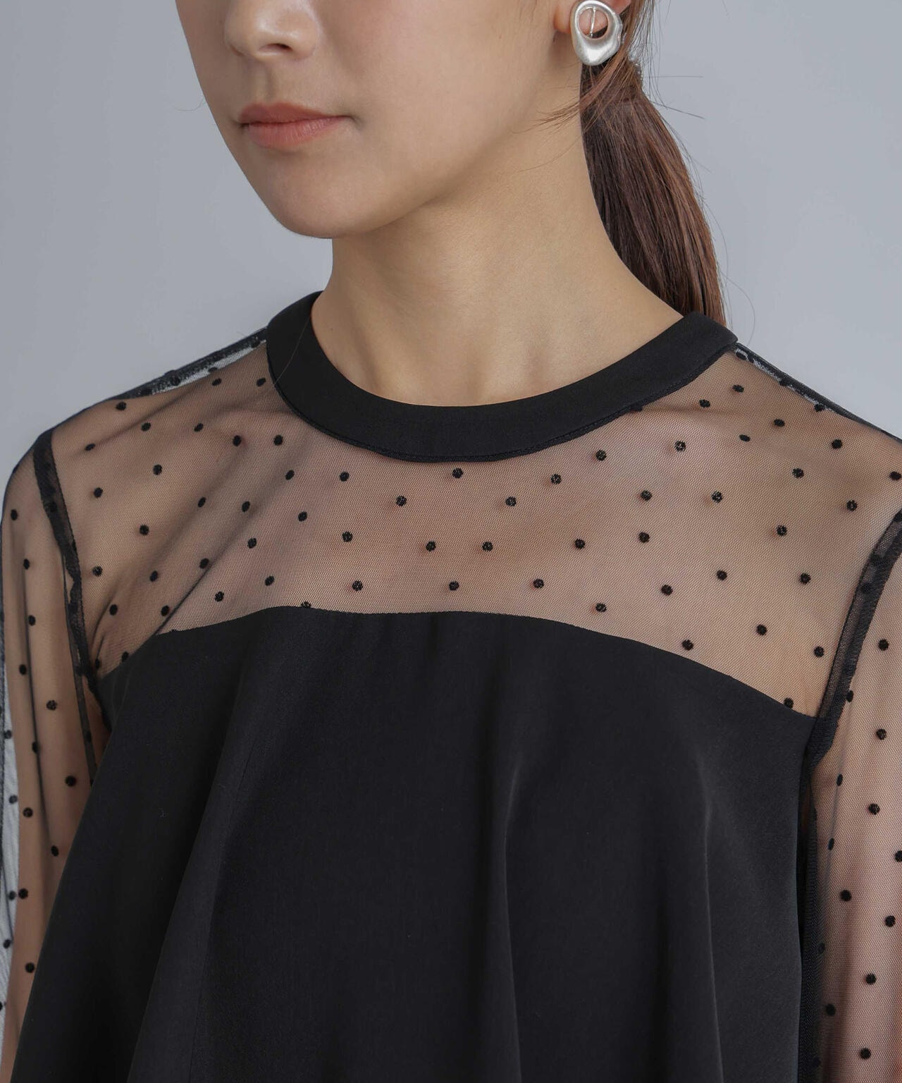 フロッキー ドット チュール セットアップ 