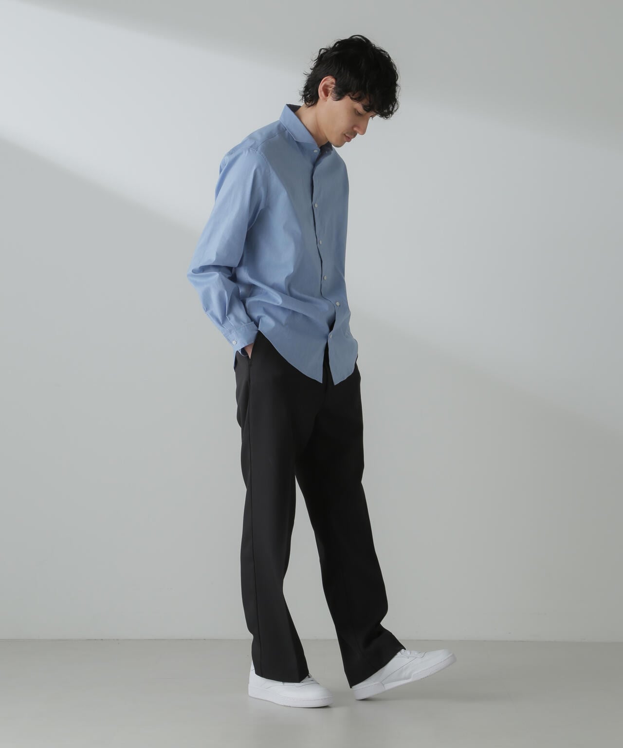 「ICE FLOW LINEN」カッタウェイシャツ 長袖 6684120224