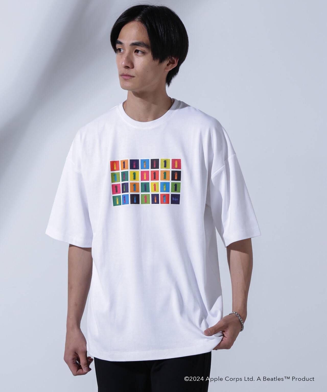 GOOD ROCK SPEED×Anti Soaked(R)  汗染み防止 「THE BEATLES 」2 クルーネックビッグTシャツ 6684124243