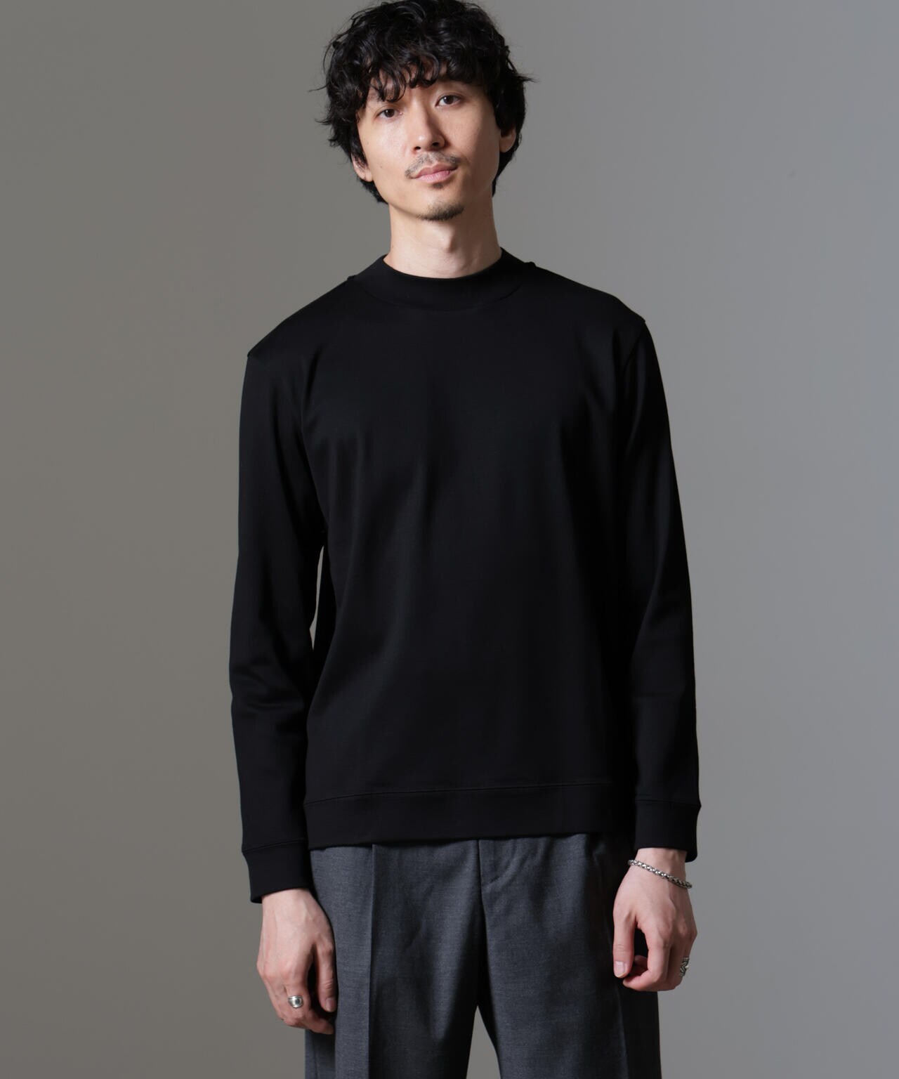 ｢FORMAL JERSEY｣モックネックカットソー長袖 6684223216