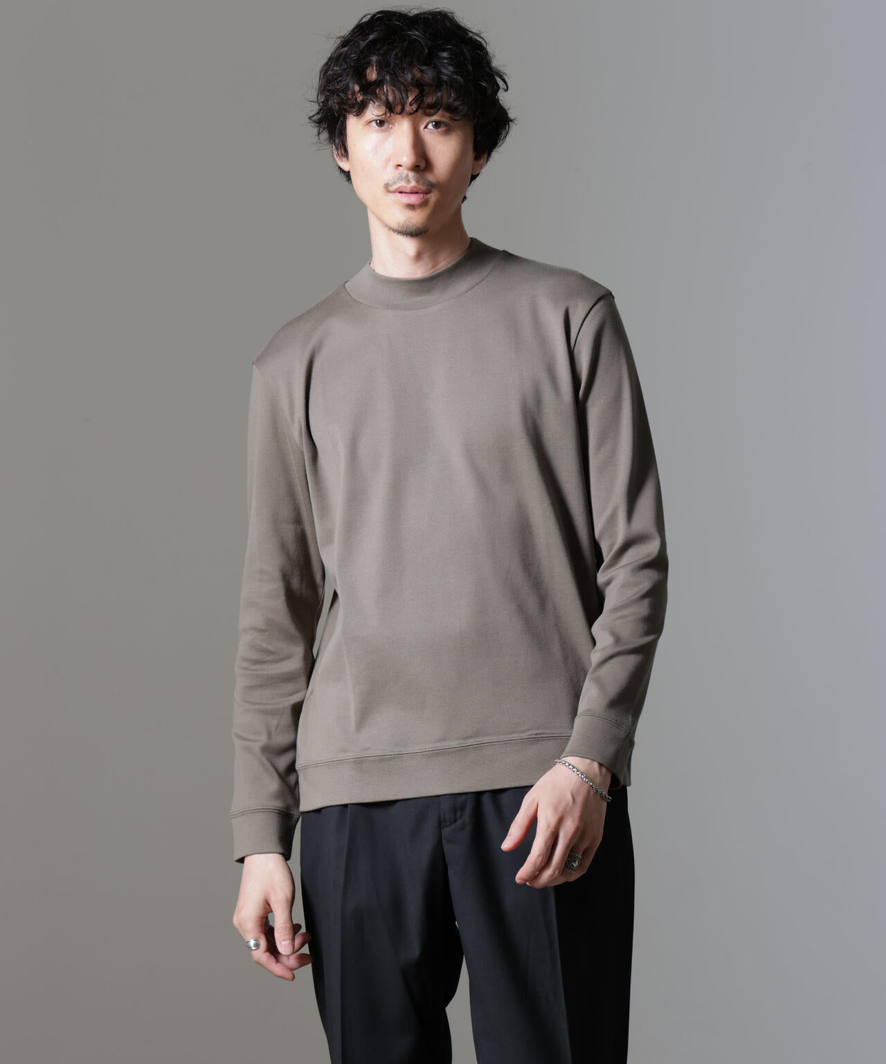 ｢FORMAL JERSEY｣モックネックカットソー長袖 6684223216