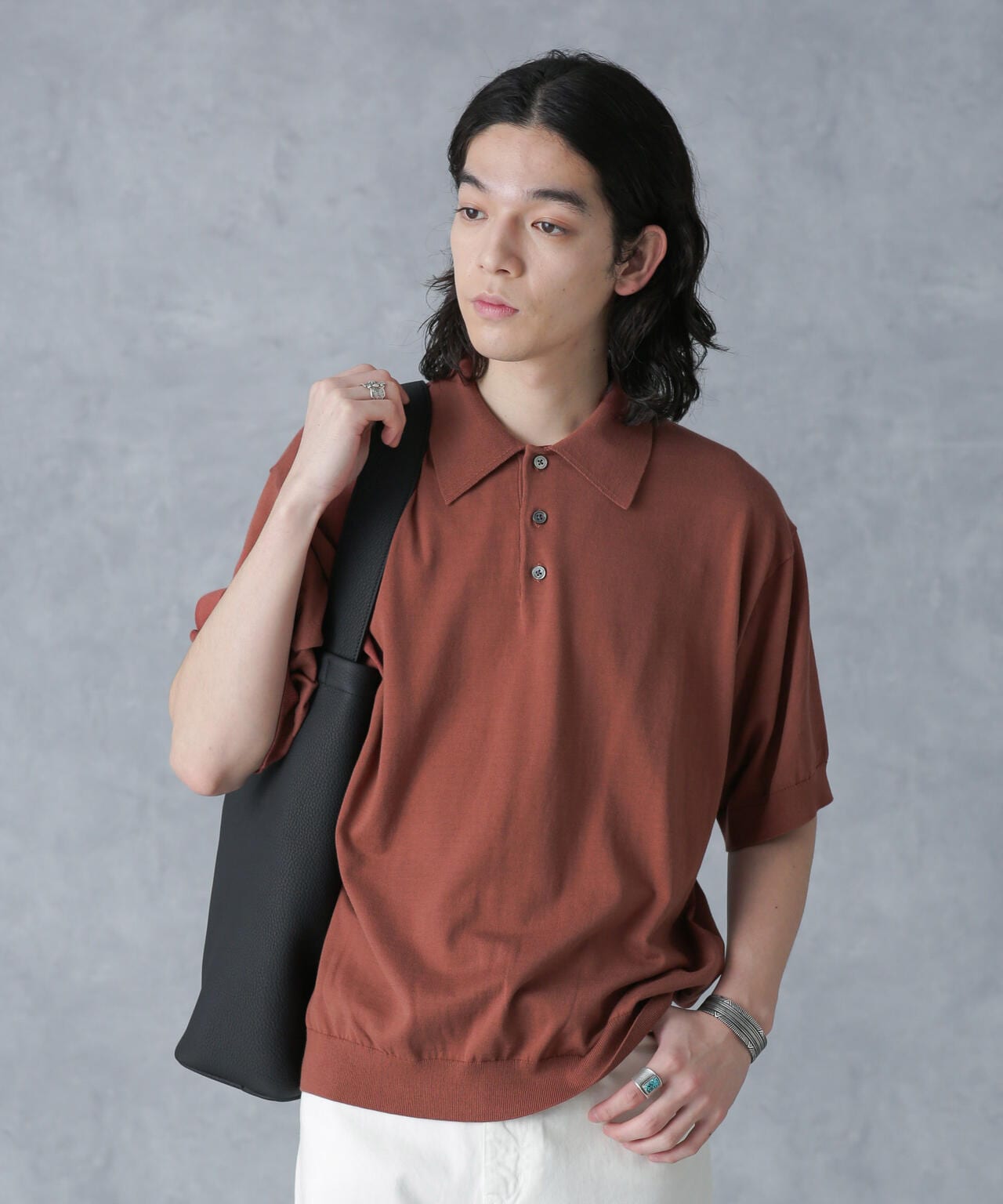 crepuscule/別注 S/S KNIT POLO 6704124027