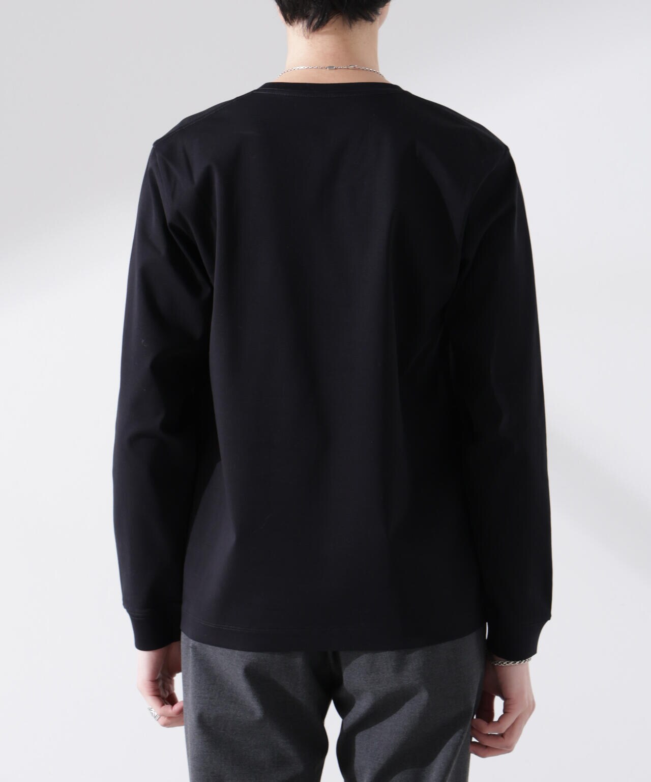 アンチスメル VネックTシャツ 長袖 6725123206