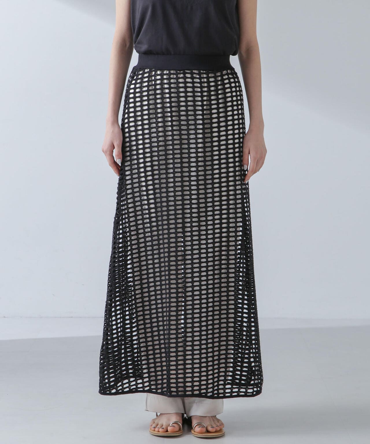 RITA ROW/Crochet straight long skirt 6714130008