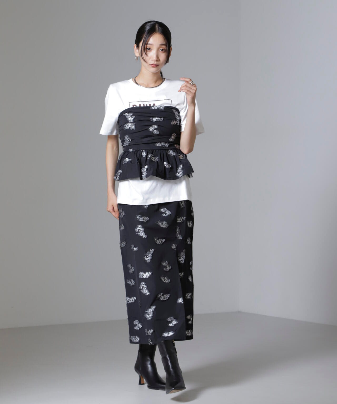 Baum und Pferdgarten / Flower Jacquard ビスチェ(セットアップ可)