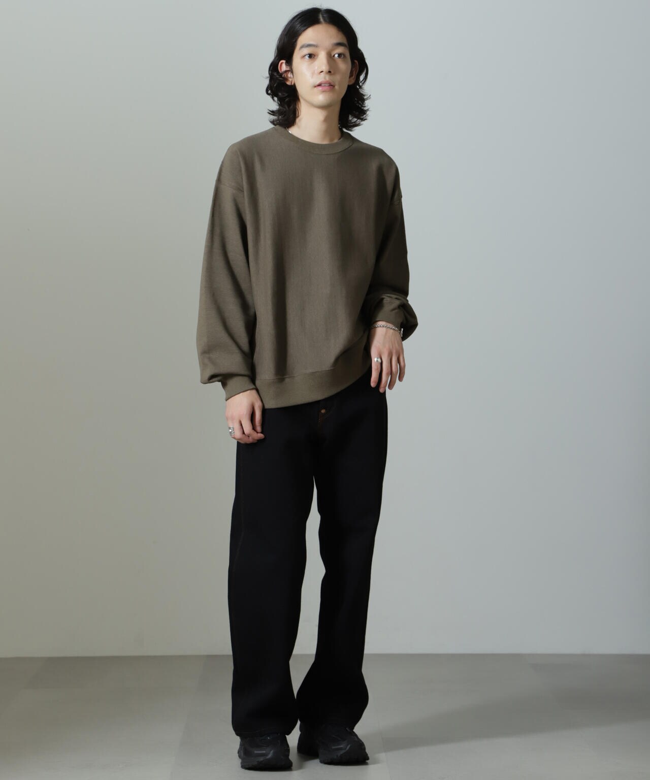 ULTERIOR/FADED SILKY TERRY RW SWEAT SH