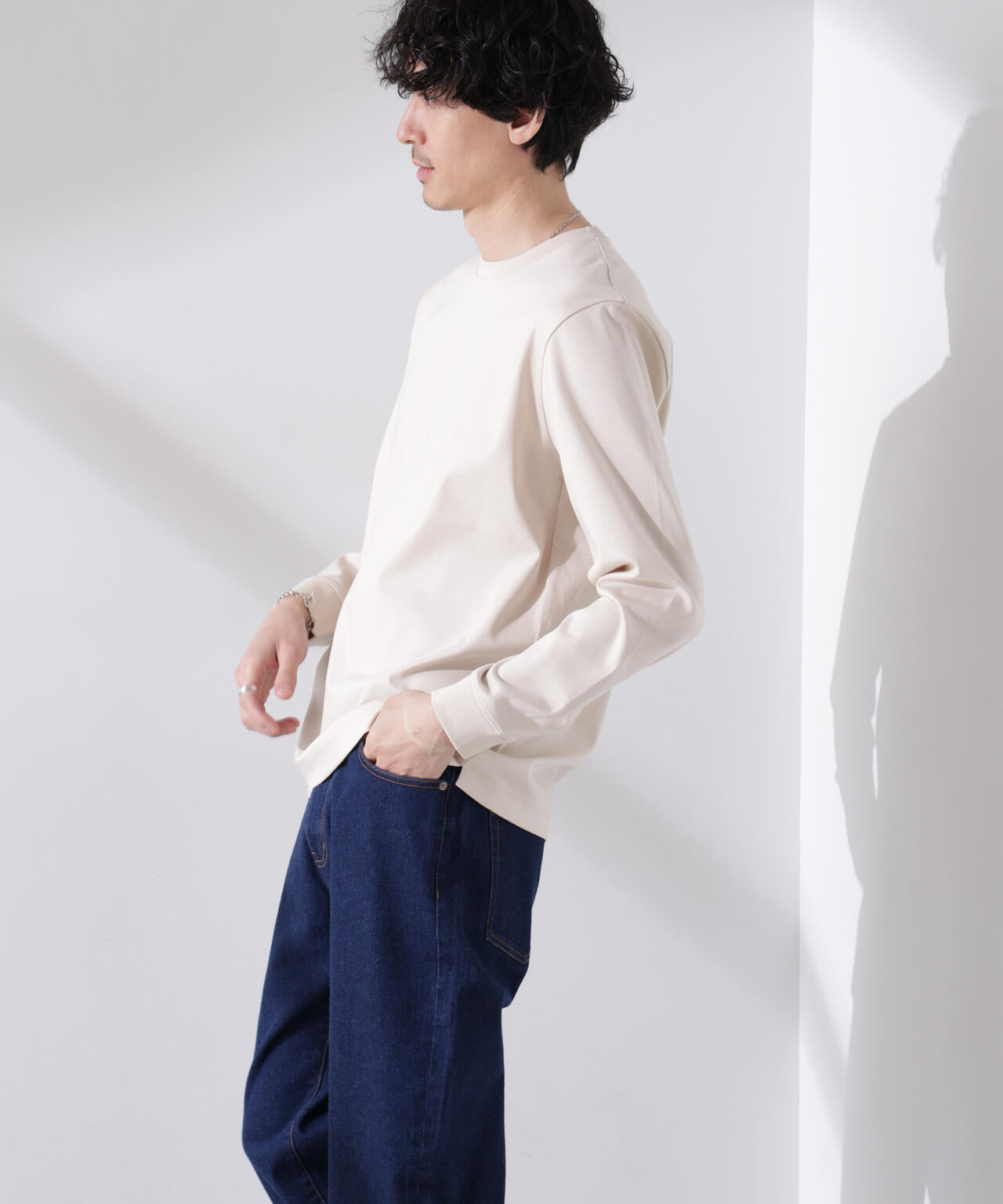アンチスメル クルーネックTシャツ 長袖 6725123205