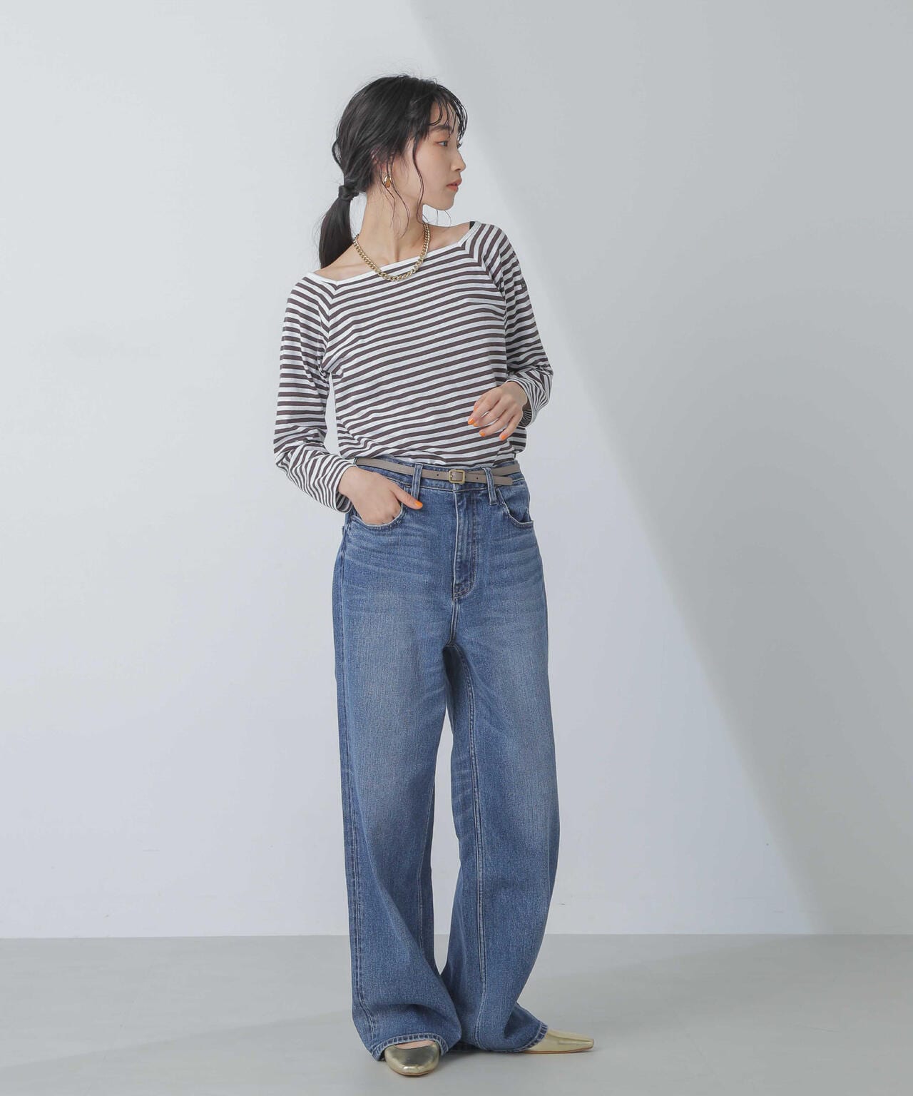 Healthy DENIM/別注 Althea ワイドデニム  Midused 6714127050