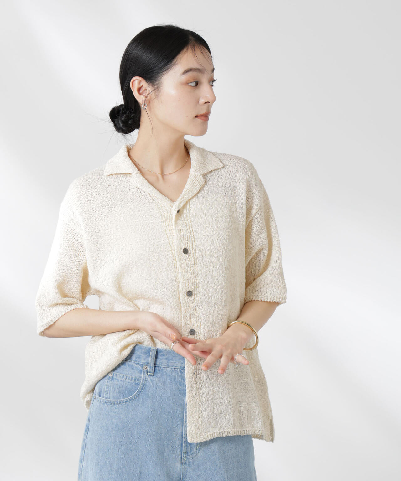 YONETOMI/GIMA SLUB KNIT  S/T 6715122019