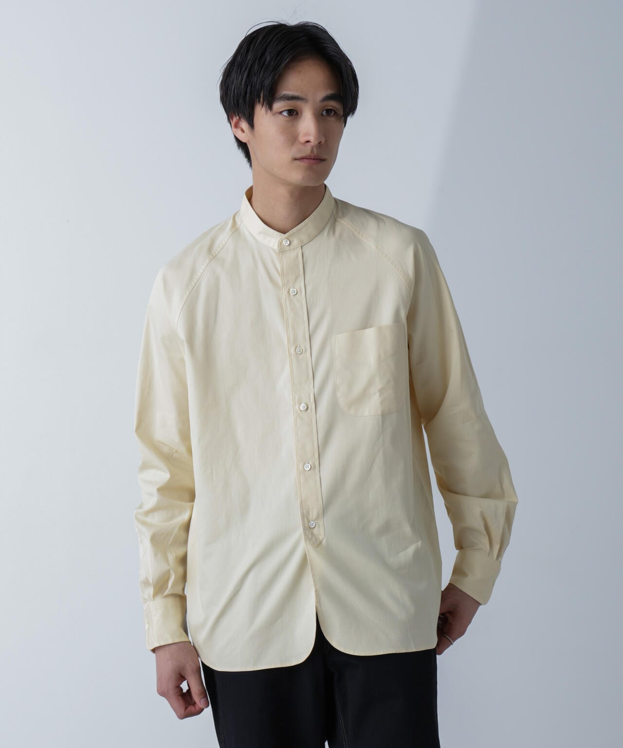 Scye/Oxford Grandad Collor Shirt 6704120095