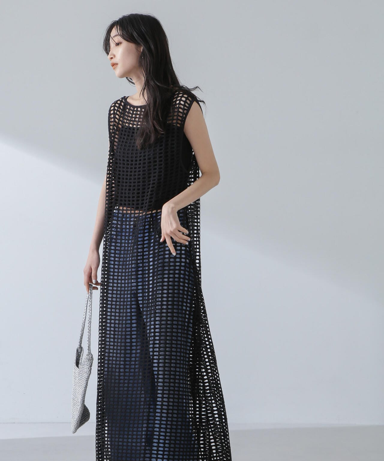 RITA ROW/Crochet straight long dress 6714119035