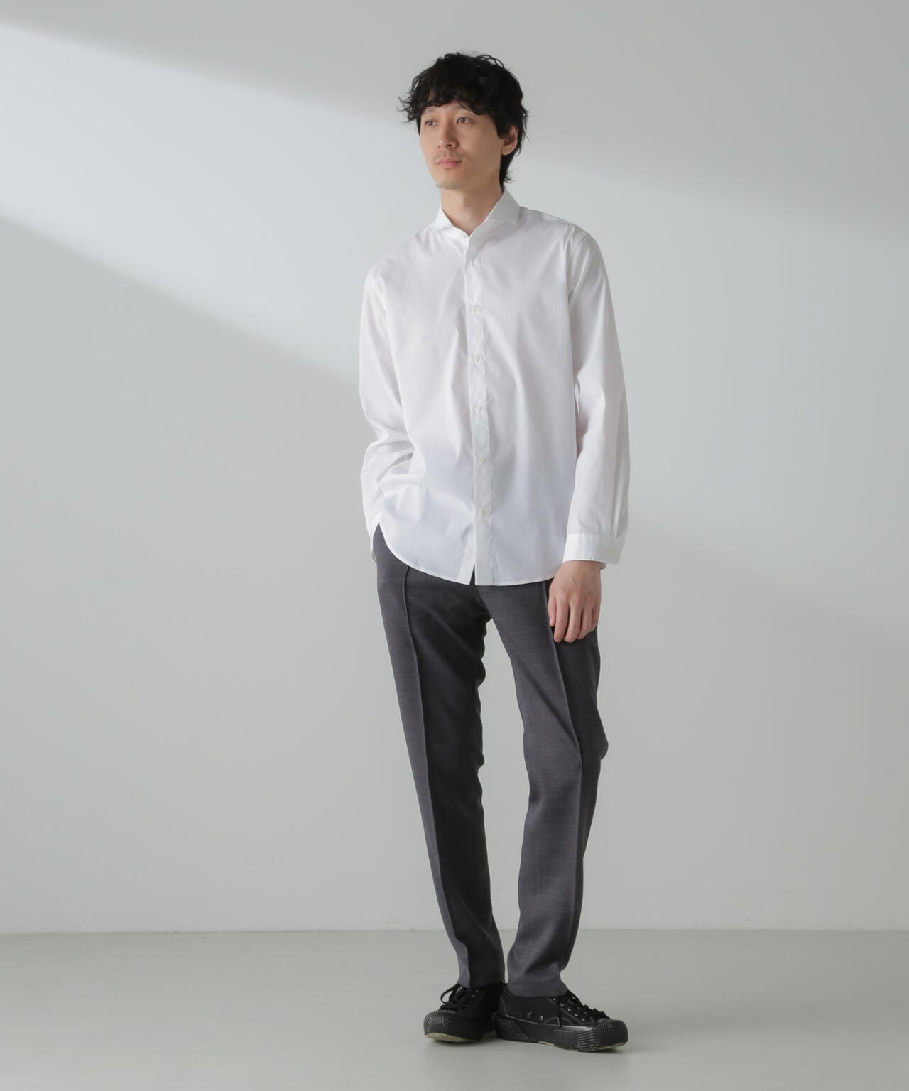 「ICE FLOW LINEN」カッタウェイシャツ 長袖 6684120224