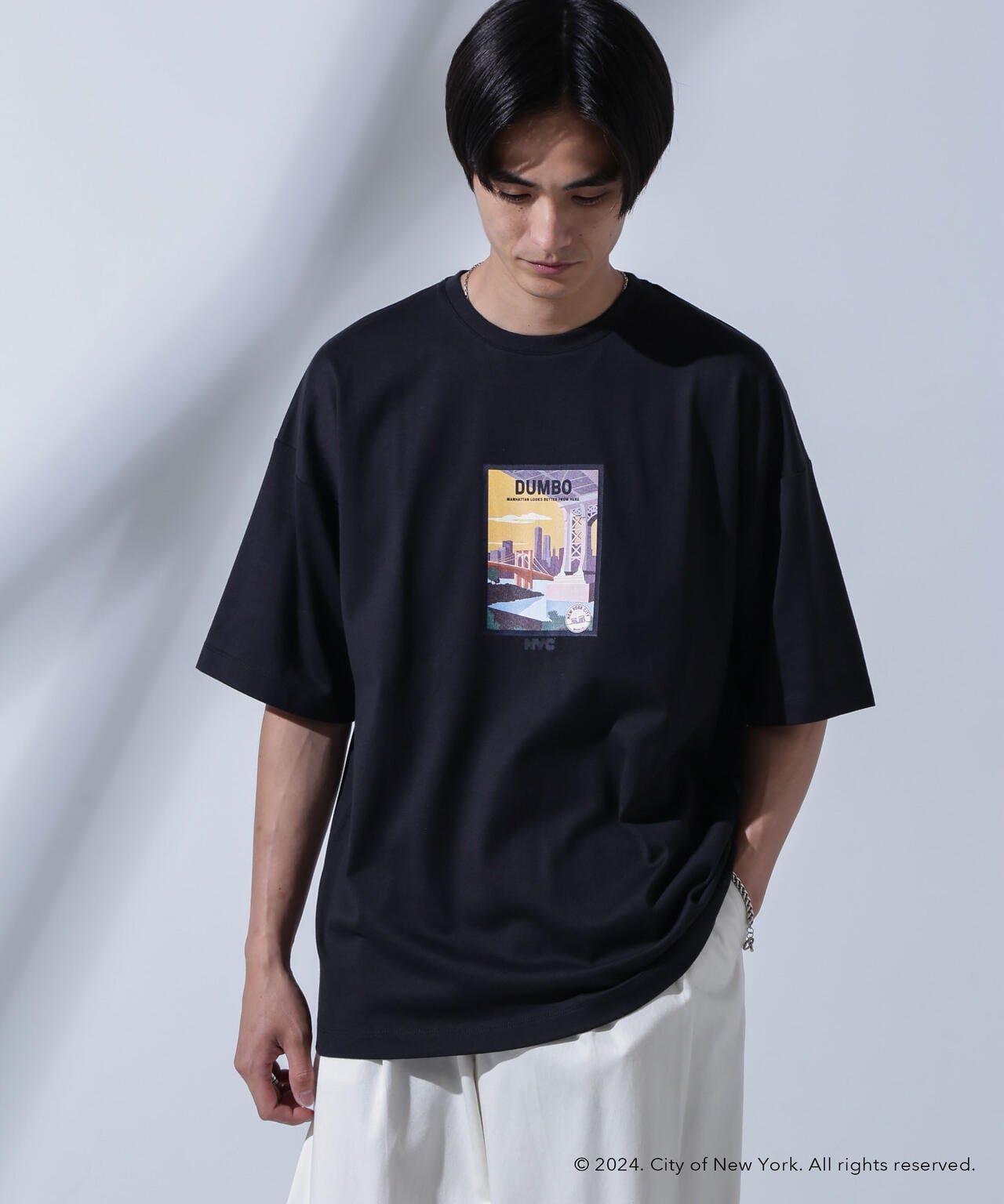 GOOD ROCK SPEED×Anti Soaked(R)  汗染み防止 「NEW YORK CITY」1 クルーネックビッグTシャツ 6684124245