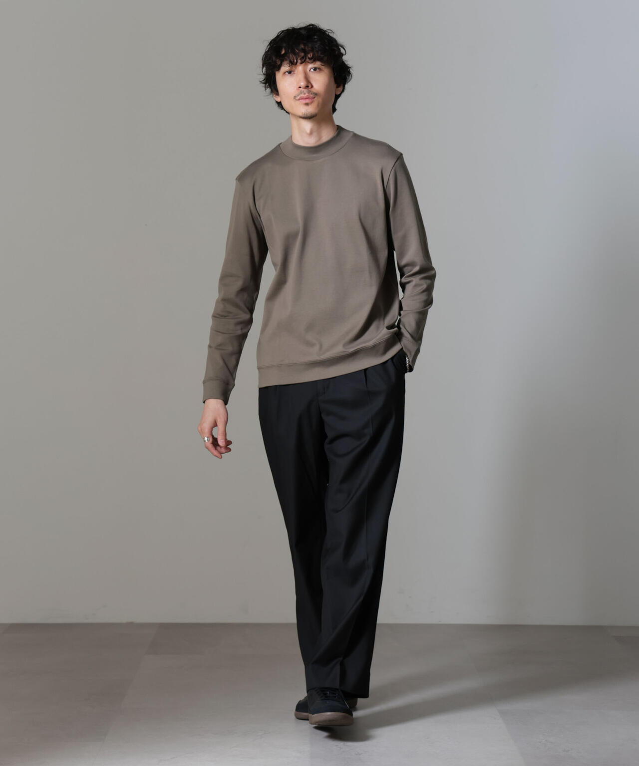 ｢FORMAL JERSEY｣モックネックカットソー長袖 6684223216