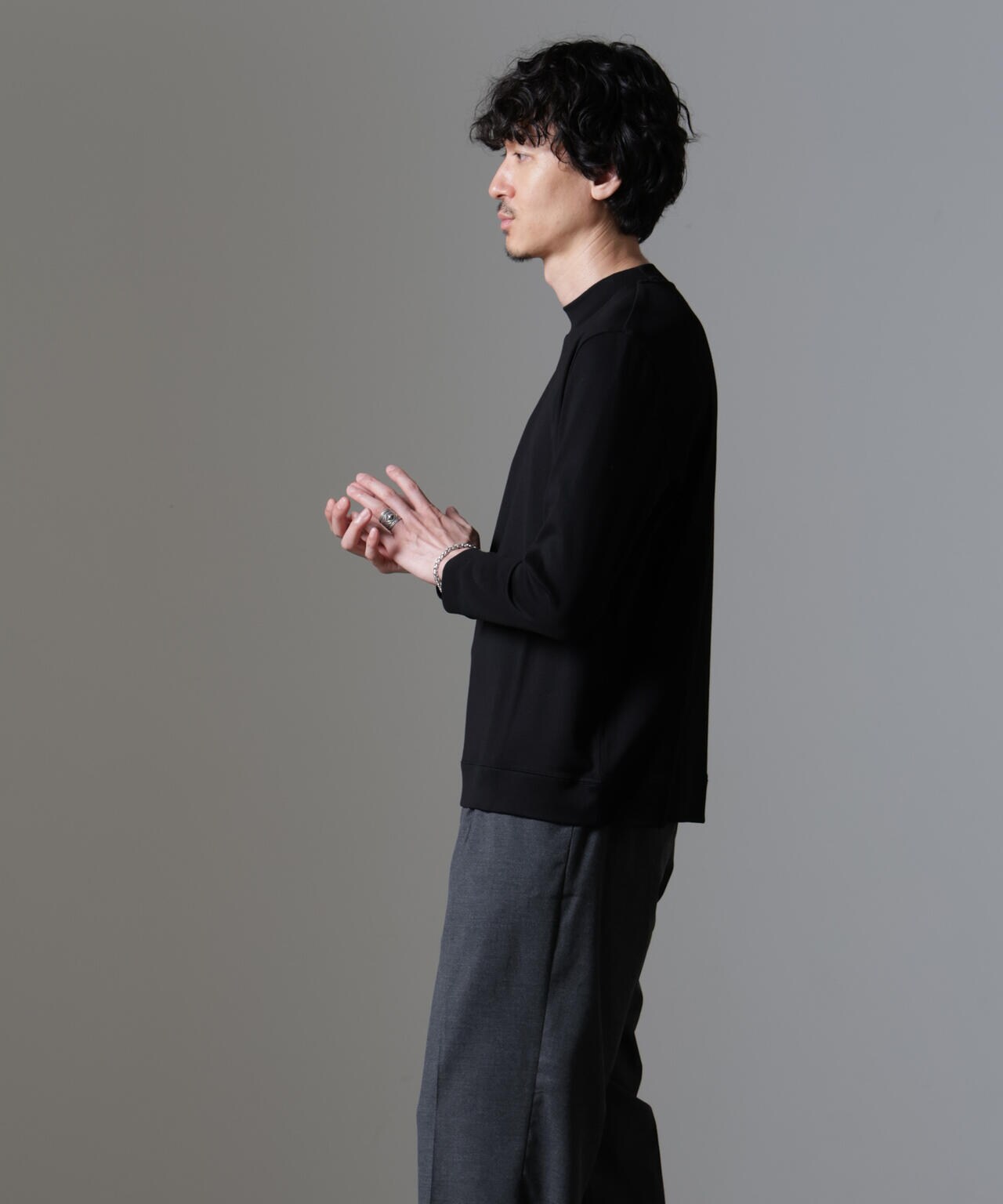 FORMAL JERSEY｣ モックネック カットソー 長袖