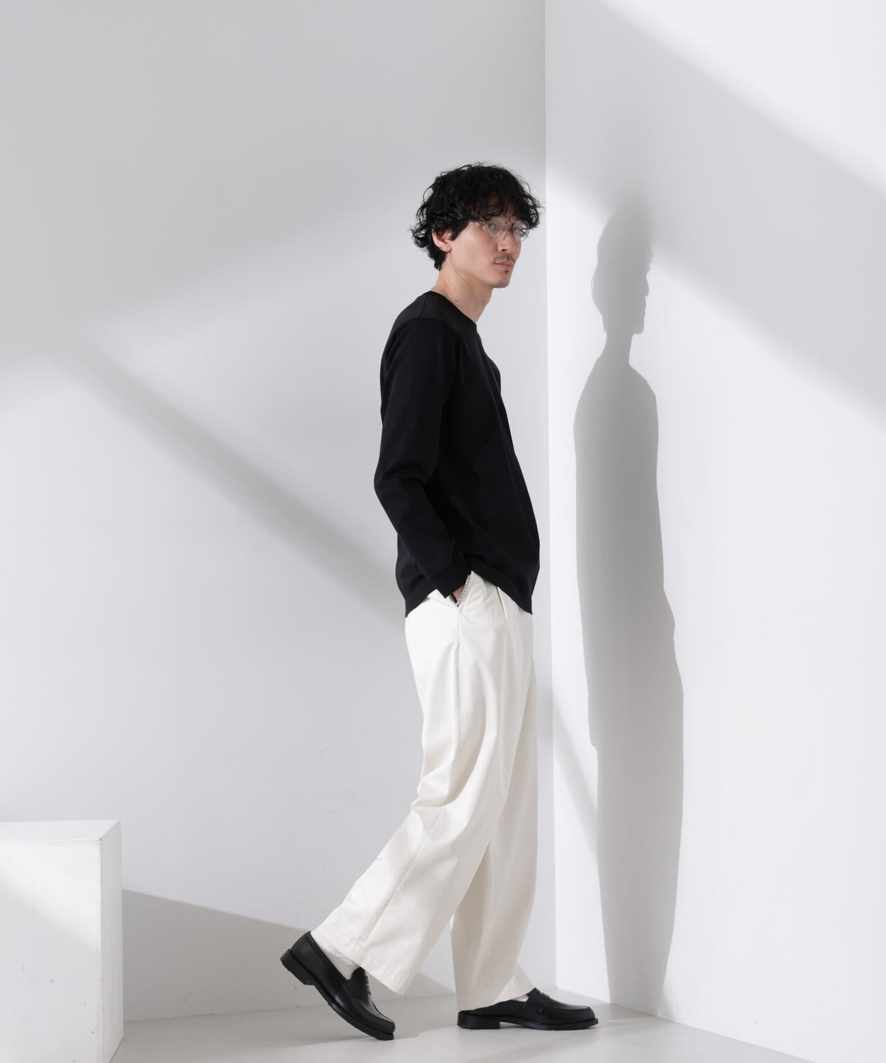 アンチスメル クルーネックTシャツ 長袖 6725123205